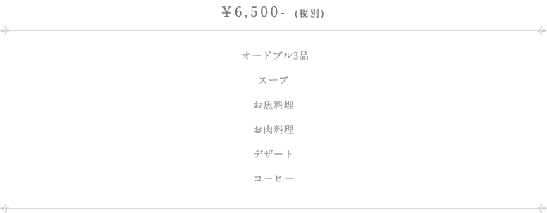 ランチメニュー表